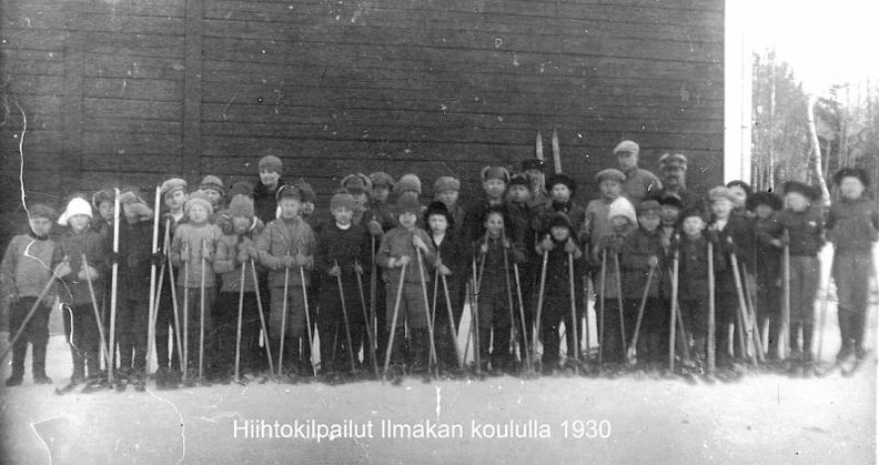 Hiihtokilpailut Ilmakan koululla 1930.jpg
