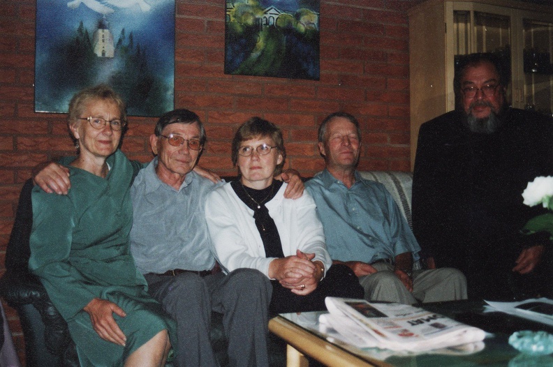 Johtokunnan kokous Kortelaisessa Karjamäentiellä 2000.jpg